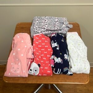 Fleece onesies Winter bundle baby girl